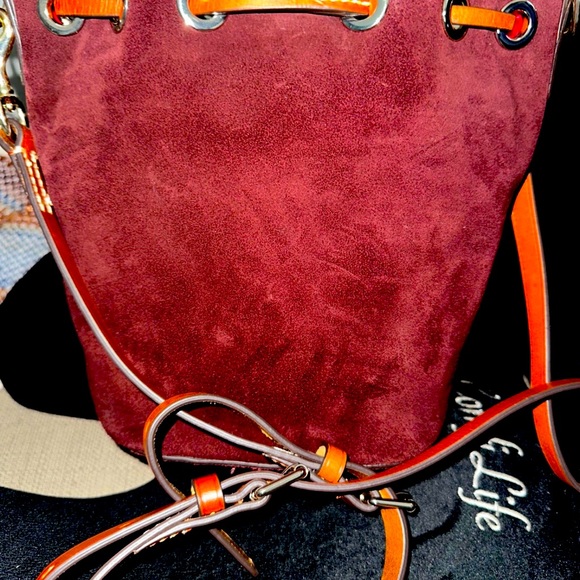 Suede Small Drawstring Crossbody - Picture 8 of 8